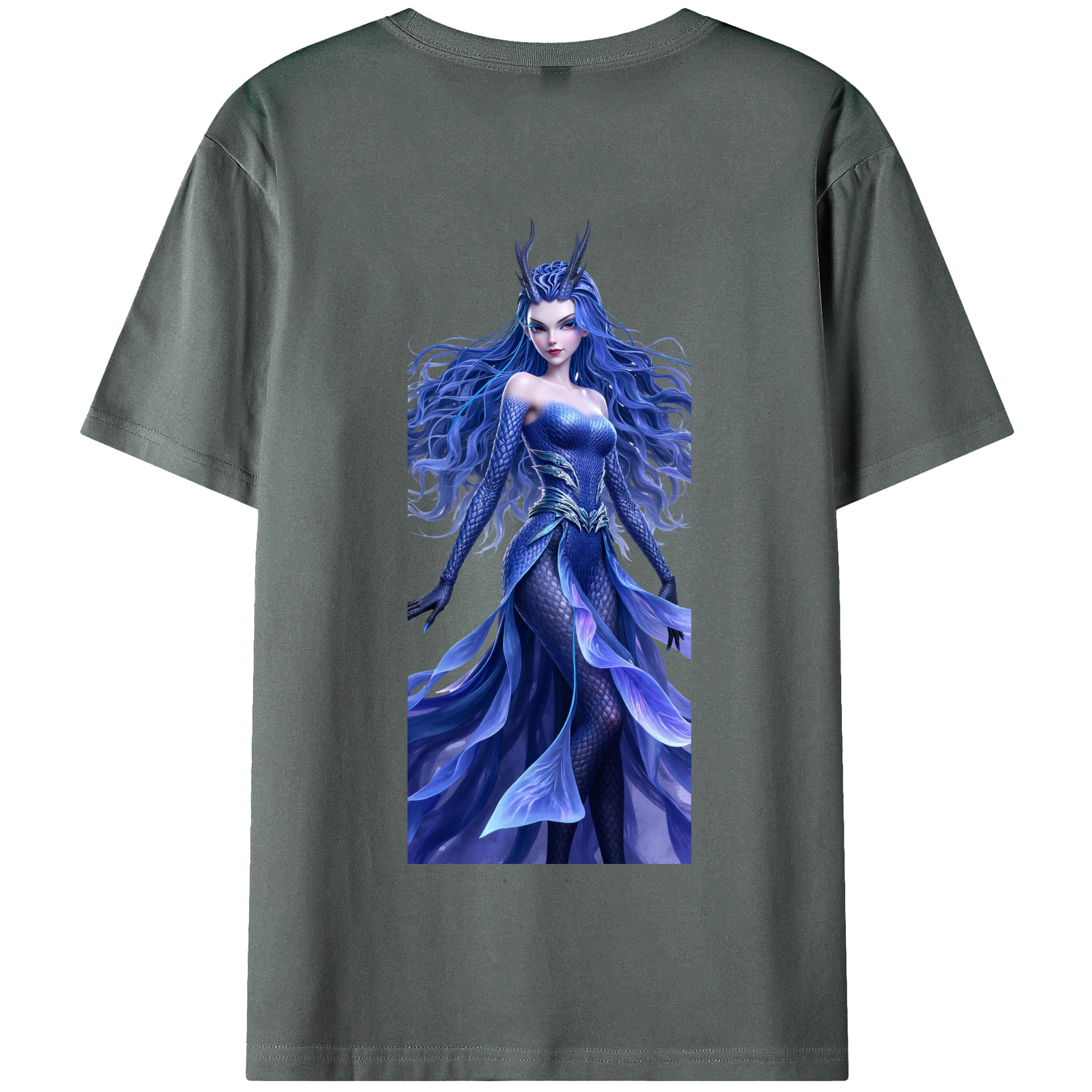 （画像用） Ne Zha 2 ナタ 魔童の大暴れ 綿100％半袖Tシャツ（背面プリント）